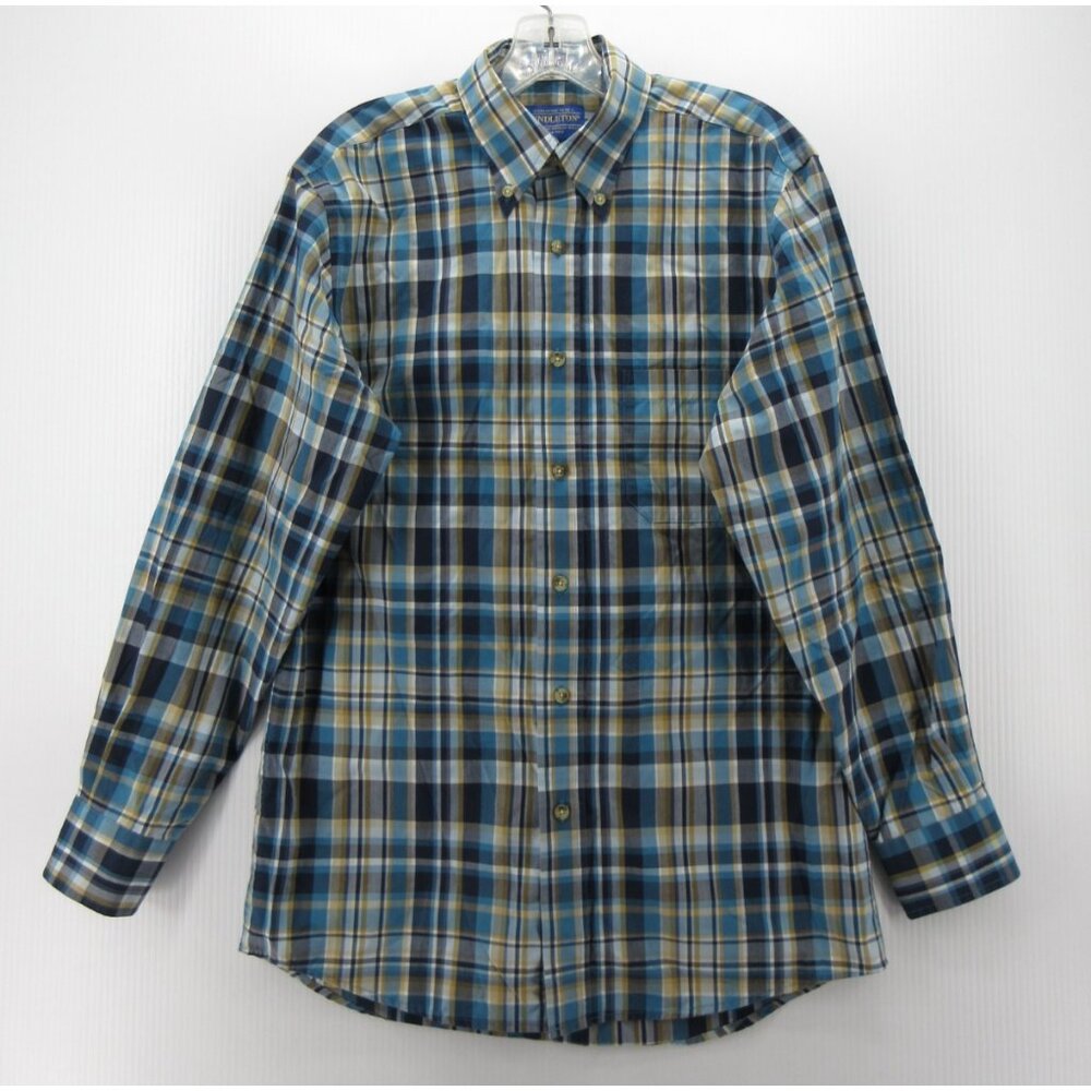Pendleton Shirt Small Button Down Plaid Metro Shi… - image 1